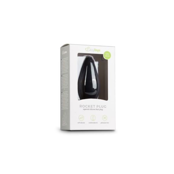 Large Black Silicone Buttplug - immagine 4