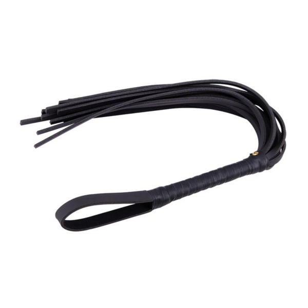 Leather Whip 72 cm Black - immagine 4