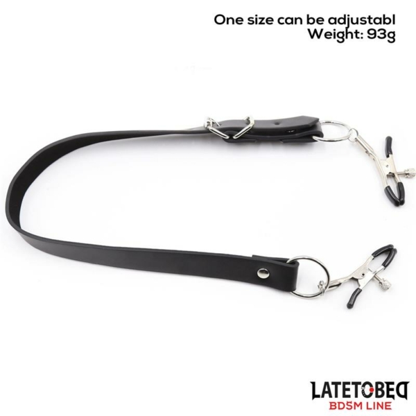 Leg Bondage Strap with Clitoris Clamps - immagine 5