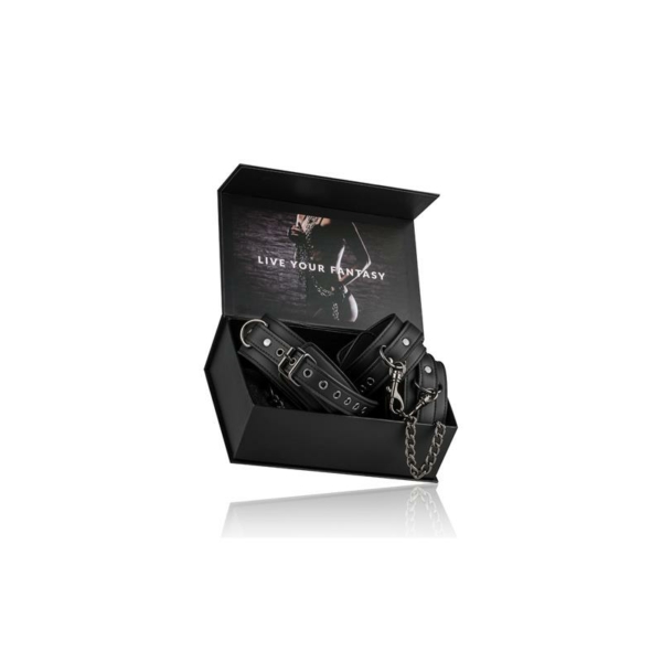 Ligature Set Collar with Anklecuff Black - immagine 6