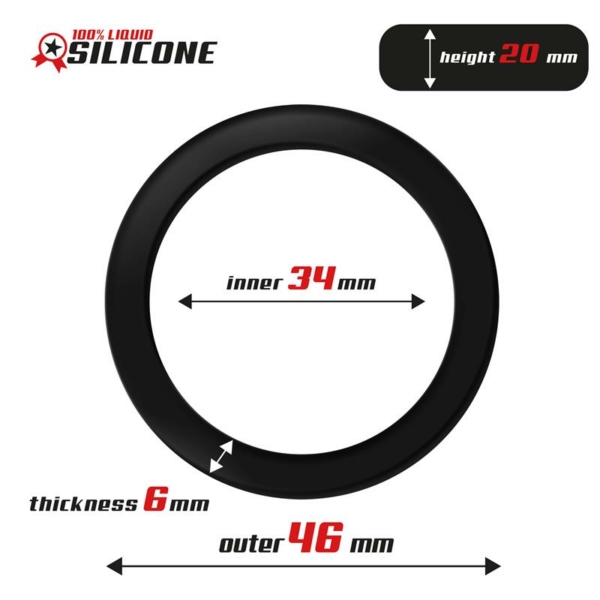 Liquid Silicone Cock Ring 3.4 cm - immagine 3