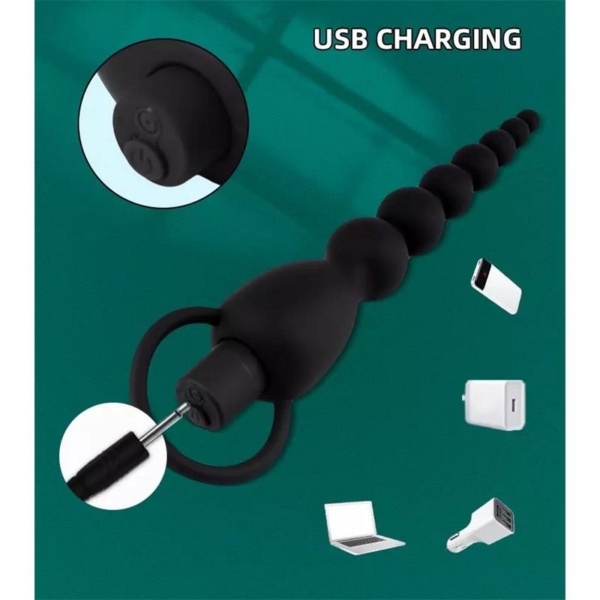 Marbe Anal Chain with Vibration USB Silicone - immagine 5