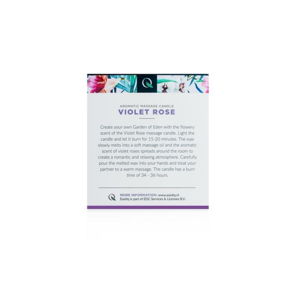 Massage Candle Violet Rose - 200g - immagine 6