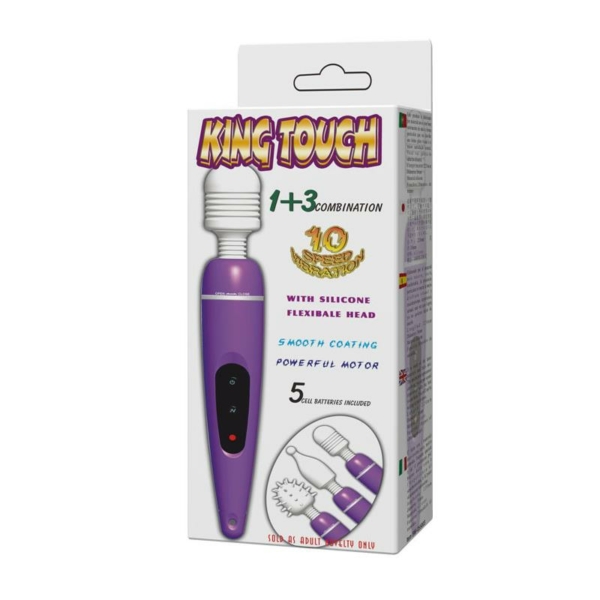 Massager and Heads Pack King Touch Purple - immagine 7