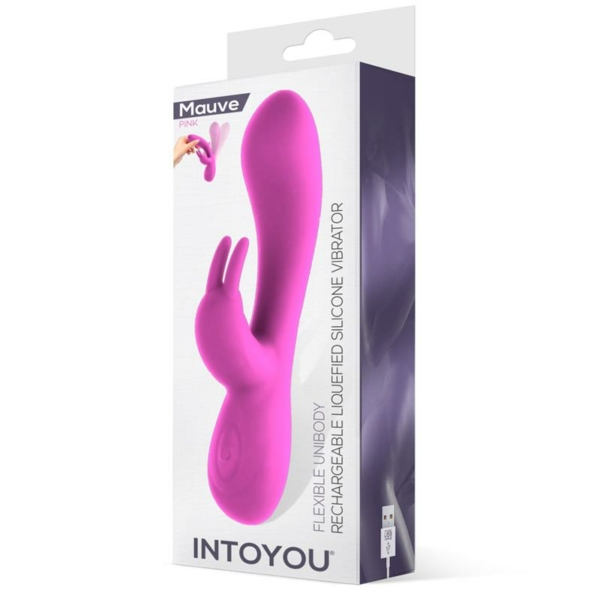 Mauve Unibody Liquefied Silicone Vibe USB Pink - immagine 5