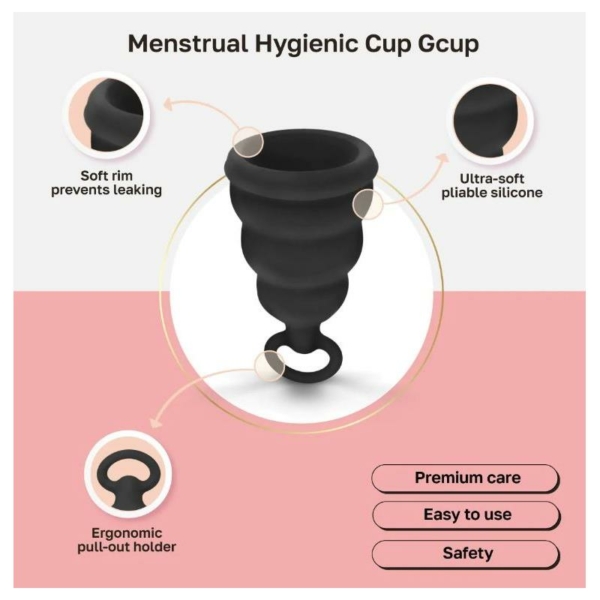 Menstrual Cup Gcup Mystic Noir Size S - immagine 6