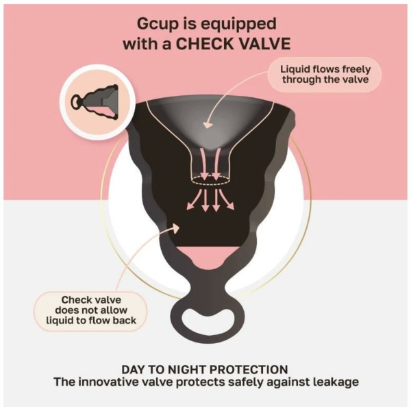 Menstrual Cup Gcup Mystic Noir Size S - immagine 7