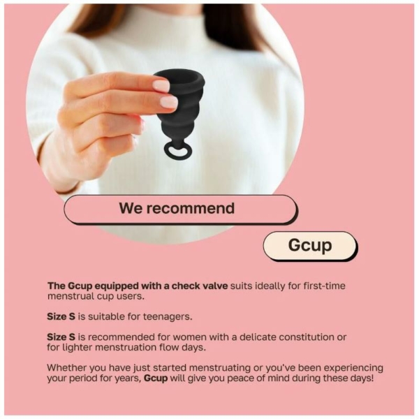 Menstrual Cup Gcup Mystic Noir Size S - immagine 9