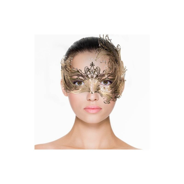 Metal Mask Asymmetrical Gold - immagine 2