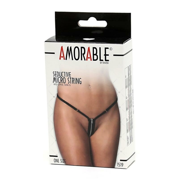 Micro Thong with Zip One Size - immagine 3