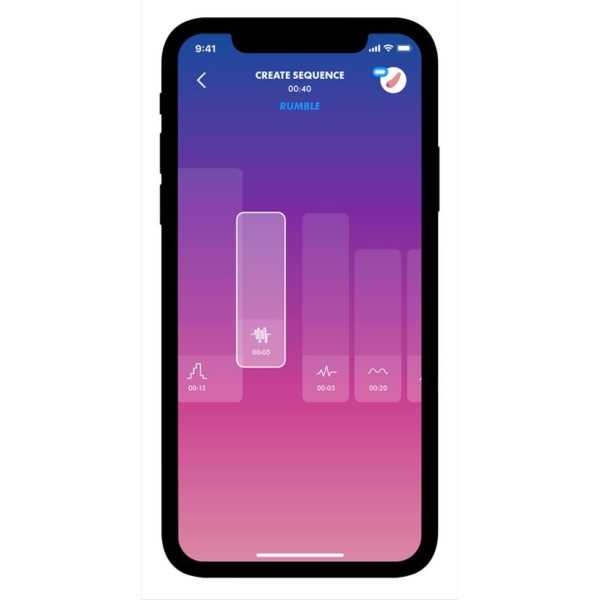 Mighty One Vibrating Ring with APP Blue - immagine 11