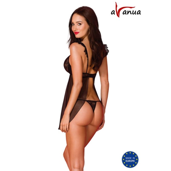Milagros Chemise and Thong Black - immagine 2