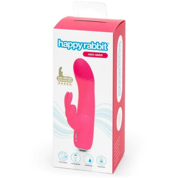 Mini Rechargeable Rabbit Vibrator Pink - immagine 5