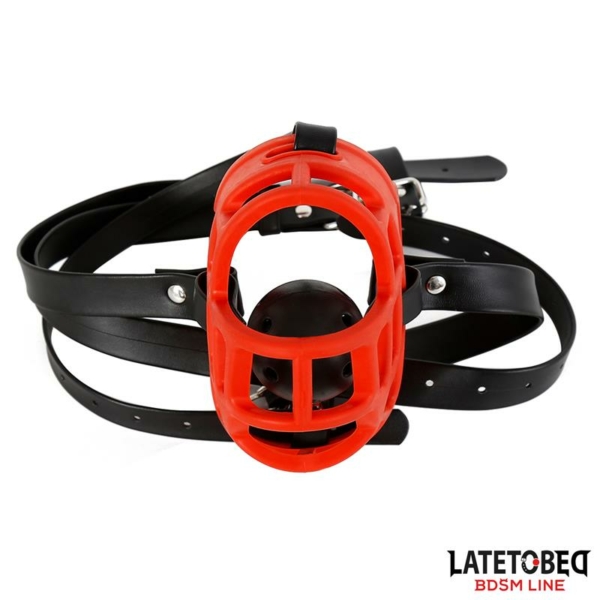 Muzzle with Breathable Gag Ball - immagine 6