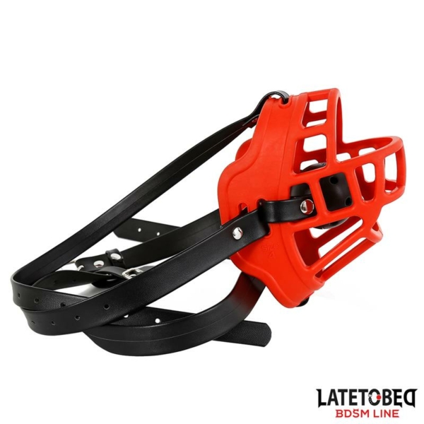 Muzzle with Breathable Gag Ball - immagine 7