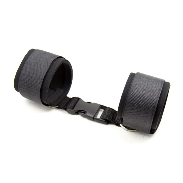 Neoprene Ankle Cuffs with Velcro Black - immagine 2