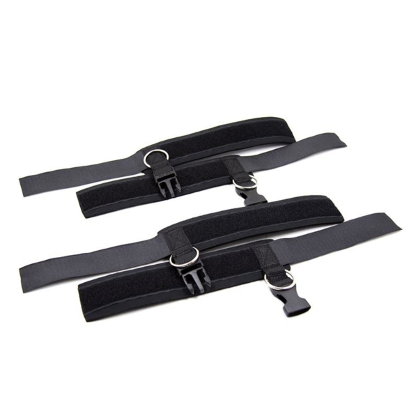 Neoprene Ankle Cuffs with Velcro Black - immagine 3