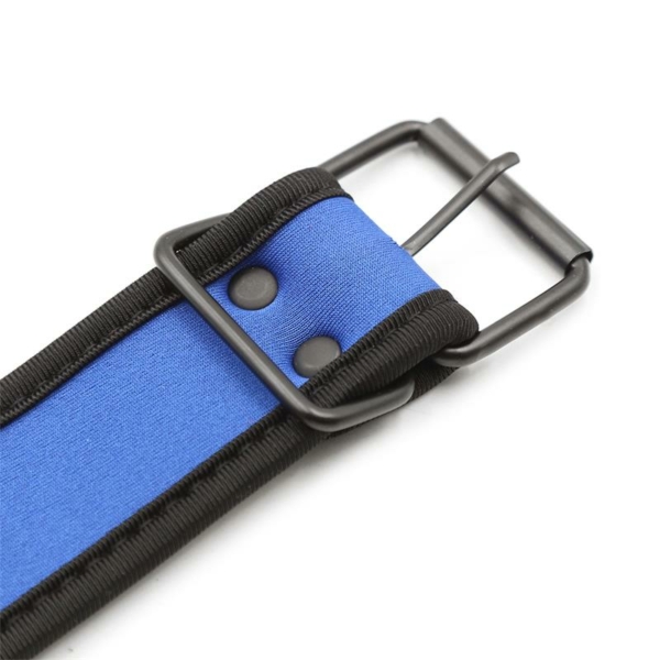 Neoprene Puppy Collar Adjustable Blue - immagine 4
