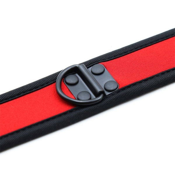 Neoprene Puppy Collar Adjustable Red - immagine 5