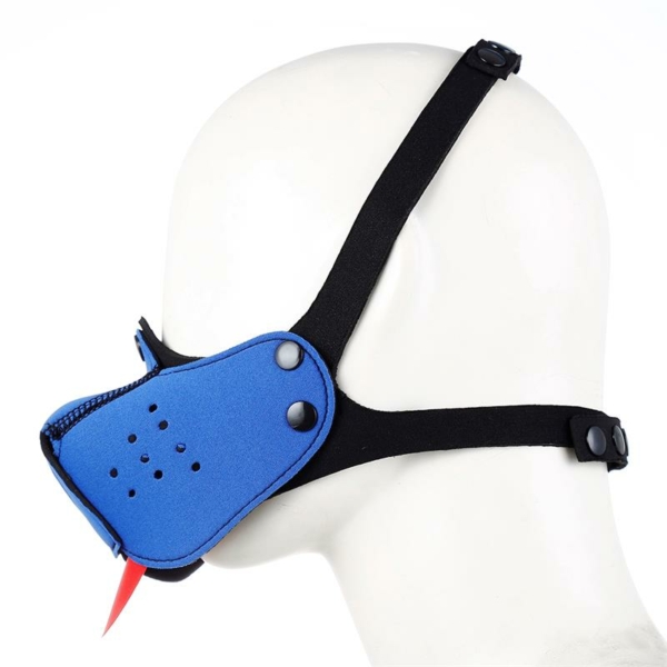 Neoprene Puppy Face Mask Blue - immagine 3