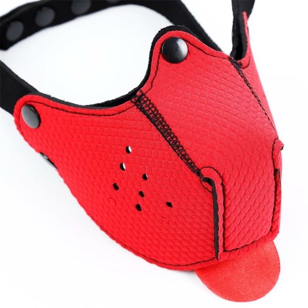 Neoprene Puppy Face Mask Red - immagine 4
