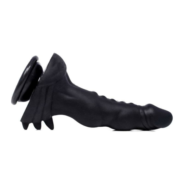 Nicks Semi Realistis Dildo 17,78 cm Silicone Black - immagine 2
