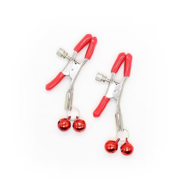 Nipple Clamp with Bell Metal Red - immagine 2