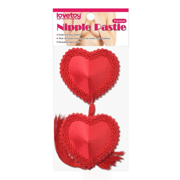 Nipple Covers Reusable Heart Red - immagine 2
