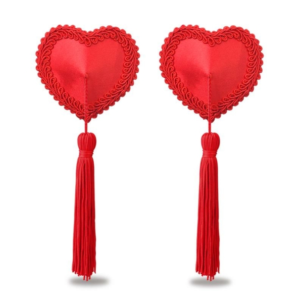 Nipple Covers Reusable Heart Red - immagine 3