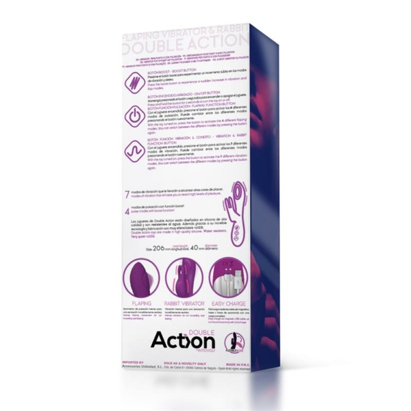 No. Eleven Vibrator with Bunny, G-Spot and Pulse Function Magnetic USB Silicone - immagine 3