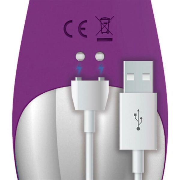 No. Eleven Vibrator with Bunny, G-Spot and Pulse Function Magnetic USB Silicone - immagine 7