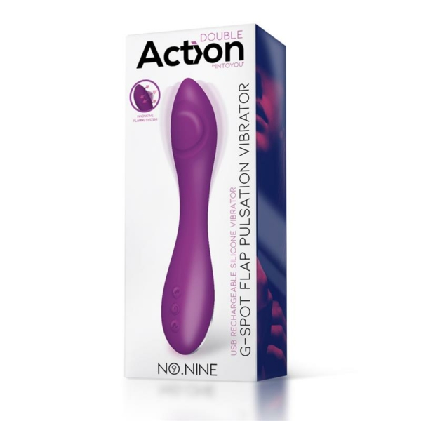 No. Nine G-Spot Vibrator Flap Function Magnetic USB Silicone - immagine 2