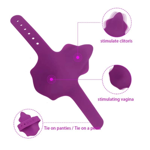 No. Seventeen Panty Stimulator Remote Control Magnetic USB Purple - immagine 12