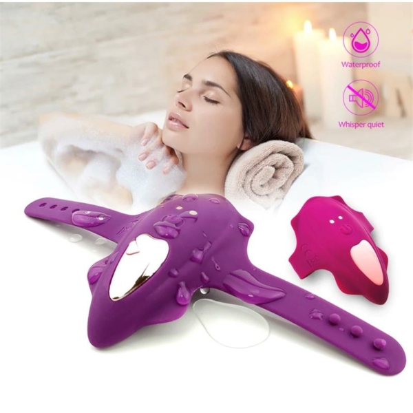 No. Seventeen Panty Stimulator Remote Control Magnetic USB Purple - immagine 17