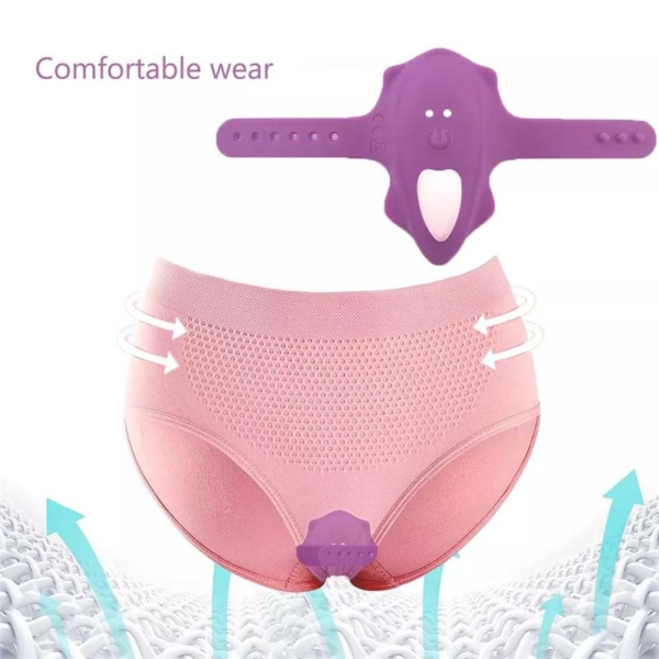 No. Seventeen Panty Stimulator Remote Control Magnetic USB Purple - immagine 20