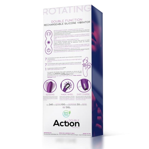 No. Three Rotator with Rotating Balls 360º and Stimulating Wheel - immagine 6