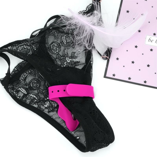 No.Seventeen Panty Stimulator with Remote Control Magnetic USB Pink - immagine 5