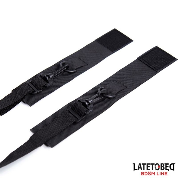 Nylon Velcro Bed Restraints with Plastic Hook - immagine 3