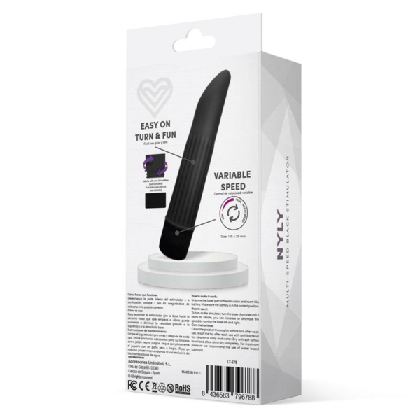 Nyly Multi-Speed Stimulator Black - immagine 3