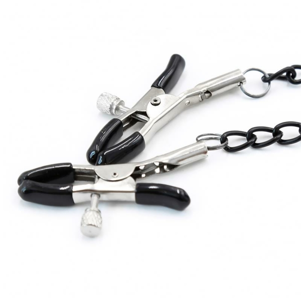 O Ring Gag and Nipple Clamps Vegan Leather - immagine 5