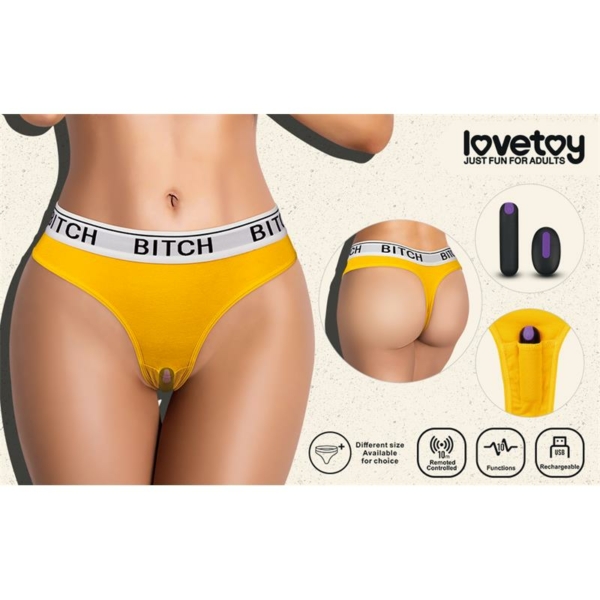 Open Panties with Vibrating Bullet and Remote Control Size M - immagine 11