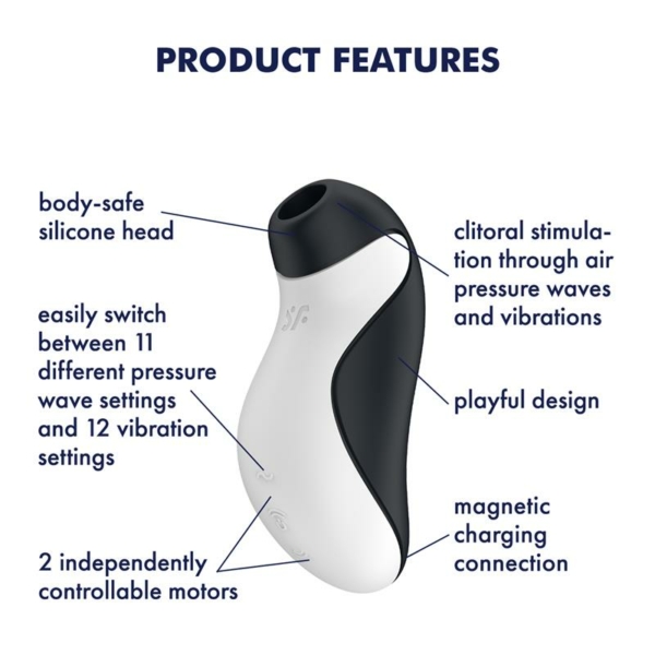 Orca Clítoris Sucker Double Air Pulse - immagine 6