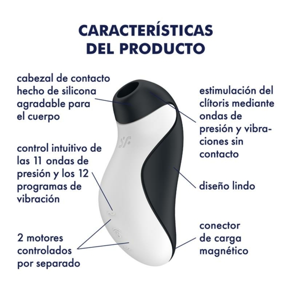Orca Clítoris Sucker Double Air Pulse - immagine 7