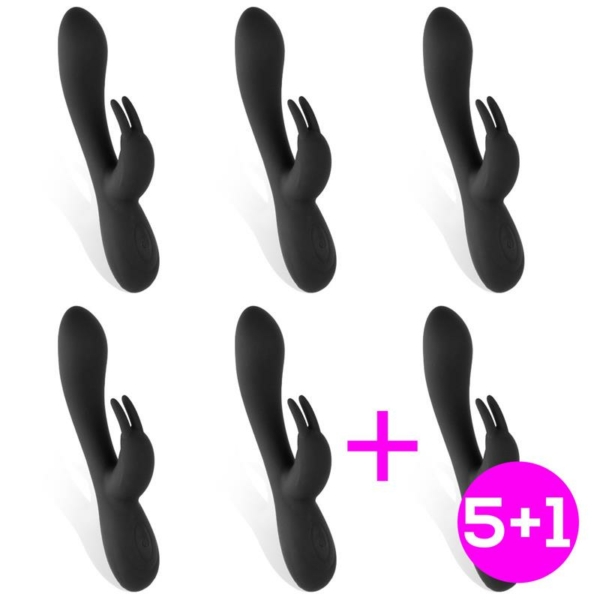 Pack 5+1 Noir Vibrador Silicona Liquida
