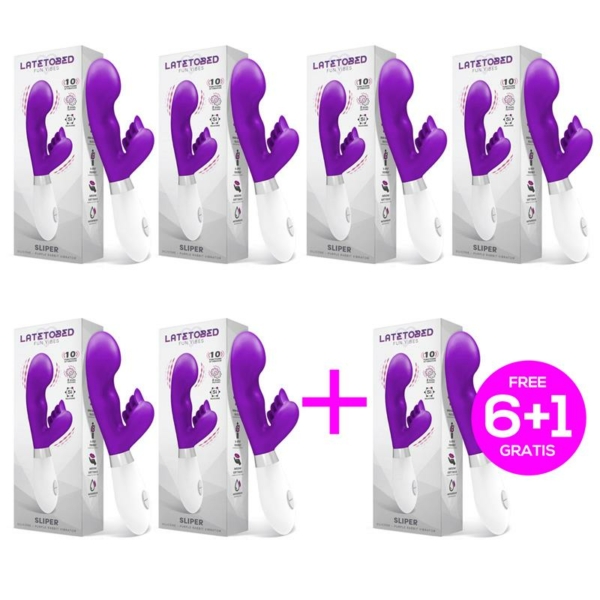 Pack 6+1 Sliper Vibe with Rabbit Silicone