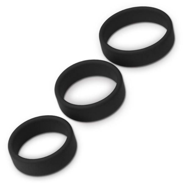 Pack of 3 Penis Ring Power Ring Black