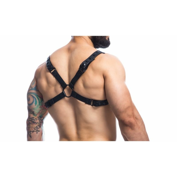 Party Black Chest Harness Adjustable One Size - immagine 2