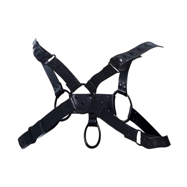 Party Black Chest Harness Adjustable One Size - immagine 3