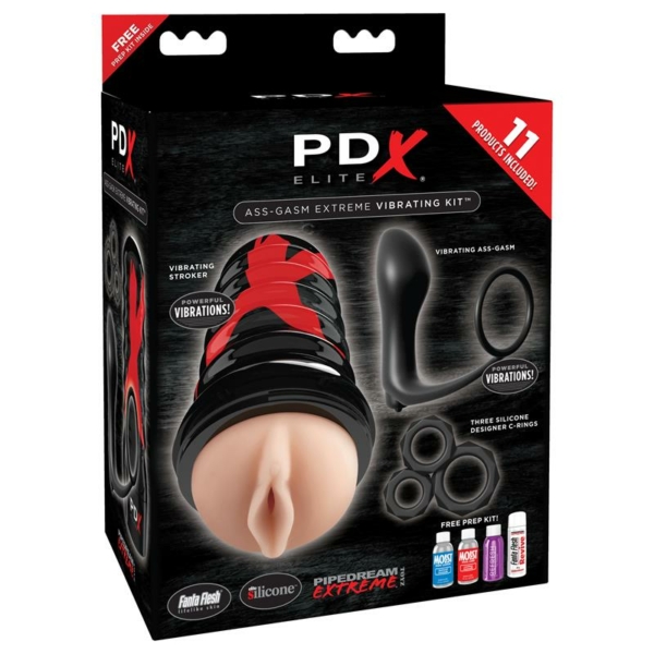 PDX Elite Ass-Gasm Extreme Vibrating Kit - immagine 3