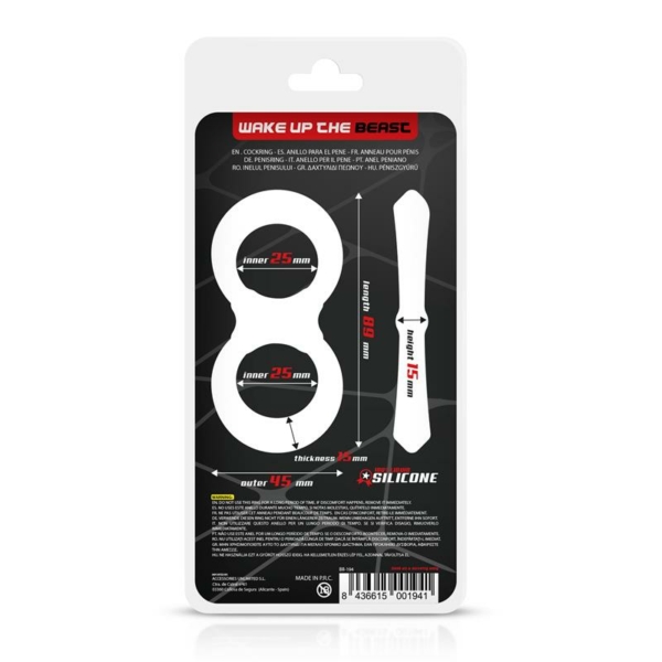Penis and Testicles Ring Liquid Silicone 25 mm - immagine 3